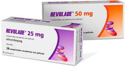 Comprimidos REVOLADE® (eltrombopag) 25 mg y 50 mg